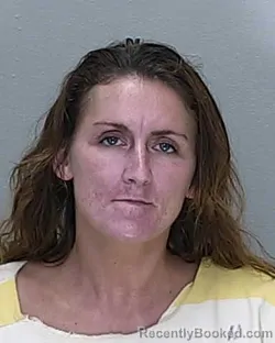 Mugshot of Angela Christine Elfrink booked in Marion County, Florida on October 7, 2026