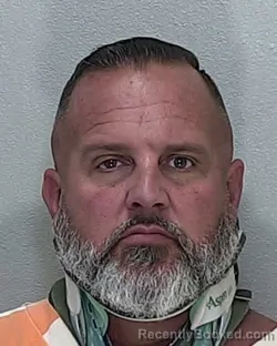 Mugshot of Justin Adam Daviss booked in Marion County, Florida on October 8, 2026