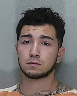 Mugshot of Elijah Isaiah Sanchez Gutierrez booked in Marion County, Florida on October 9, 2026