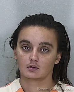 Mugshot of Alexandria Collins Gibides booked in Marion County, Florida on October 10, 2026