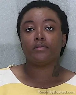 Mugshot of Ebony Olivia Austin booked in Marion County, Florida on October 10, 2026