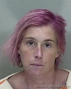 Mugshot of Emily Joan Gaines booked in Marion County, Florida on October 12, 2026