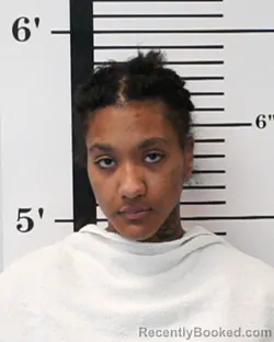 Mugshot of Aniyah Nicole Bonham booked in Rockwall County, Texas on July 23, 2026