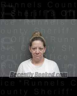 Booking photo from Runnels County, Texas