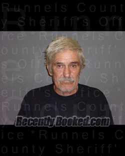 Booking photo from Runnels County, Texas