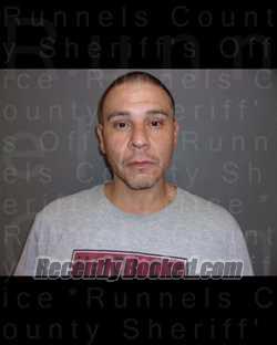 Booking photo from Runnels County, Texas