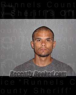 Booking photo from Runnels County, Texas