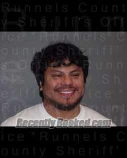 Booking photo from Runnels County, Texas