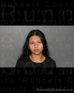 Mugshot of ANALIESE JENAY RENTERIA booked in Runnels County, Texas on March 22, 2026