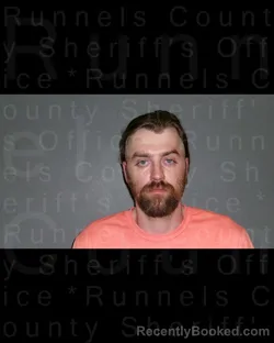 Mugshot of MASON ALEC SHOMAKER booked in Runnels County, Texas on March 28, 2026