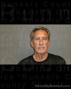 Mugshot of TOMMY DALE THOMPSON booked in Runnels County, Texas on April 6, 2026