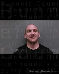 Mugshot of JON RICHARD ALVERS booked in Runnels County, Texas on April 16, 2026