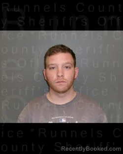 Mugshot of JACOB KEITH BOGGESS booked in Runnels County, Texas on April 20, 2026