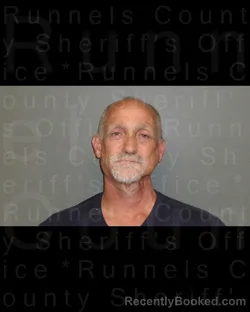 Mugshot of MARTIN ANDREW DANIELS booked in Runnels County, Texas on April 22, 2026