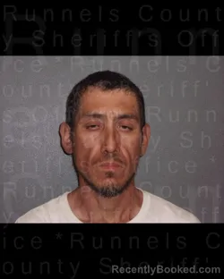 Mugshot of AARON PAUL REYNA booked in Runnels County, Texas on May 13, 2026