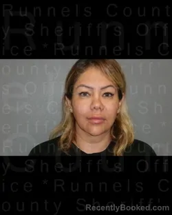 Mugshot of LUCY DALIA GRANADOS booked in Runnels County, Texas on May 16, 2026