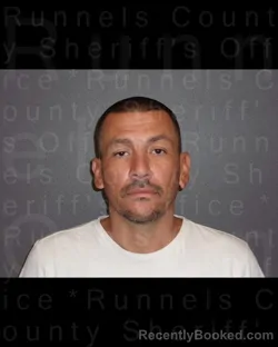 Booking photo from Runnels County, Texas