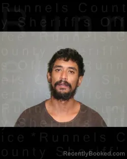 Mugshot of GENO RAY RODRIGUEZ booked in Runnels County, Texas on June 8, 2026