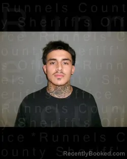 Mugshot of NATHAN Amador Lee COY booked in Runnels County, Texas on June 24, 2026