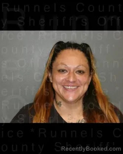 Mugshot of SENAIDA GARZA MENDEZ booked in Runnels County, Texas on June 26, 2026