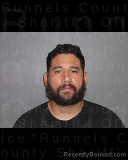 Mugshot of JOHN RUBEN NIAVEZ booked in Runnels County, Texas on June 28, 2026