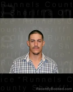 Mugshot of TRESINT JONATHAN EVERHARDT booked in Runnels County, Texas on July 6, 2026