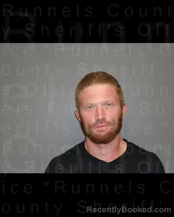 Mugshot of Joedaniel Andrew Kelly booked in Runnels County, Texas on August 29, 2026