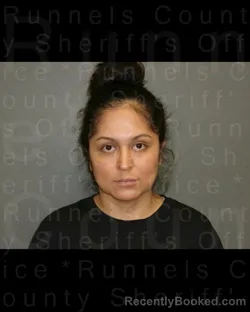 Mugshot of Rosa Escobedo booked in Runnels County, Texas on August 31, 2026