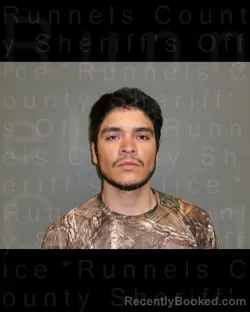 Mugshot of Rolando Adrian Rodriguez-Rocha booked in Runnels County, Texas on September 3, 2026