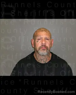 Mugshot of Joshua Moses Vidaurri booked in Runnels County, Texas on September 13, 2026