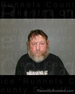 Mugshot of Larry Wayne Horton booked in Runnels County, Texas on October 5, 2026
