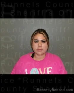 Mugshot of Stephanie Lee Gonzalez booked in Runnels County, Texas on October 5, 2026