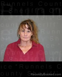 Mugshot of Sherrie Lynn Dickinson booked in Runnels County, Texas on October 8, 2026