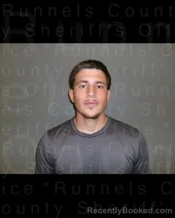 Mugshot of Jacob Eli Aguillion Hernandez booked in Runnels County, Texas on October 25, 2026