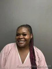 Mugshot of Anaya Tiera Taylor booked in Sabine County, Texas on July 20, 2026