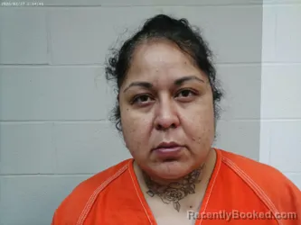 Mugshot of Jennifer Garza booked in Shackelford County, Texas on August 12, 2026