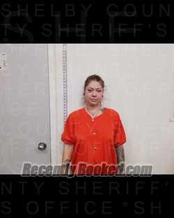 Booking photo from Shelby County, Texas