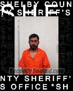 Booking photo from Shelby County, Texas
