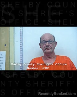 Mugshot of BRYAN KEITH OLIVER booked in Shelby County, Texas on March 21, 2026