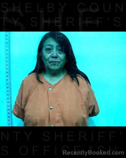 Mugshot of CYNTHIA HERNANDEZ booked in Shelby County, Texas on March 28, 2026