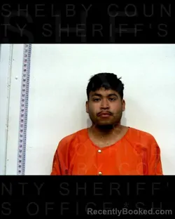 Mugshot of ANGEL RODRIGUEZ booked in Shelby County, Texas on April 2, 2026