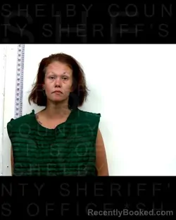 Mugshot of MEAGAN HELAINE MCCOLLISTER booked in Shelby County, Texas on April 20, 2026