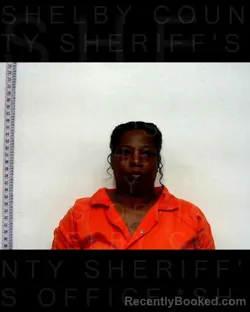 Mugshot of CHERMAINE ARECHIA CARHEE booked in Shelby County, Texas on April 21, 2026