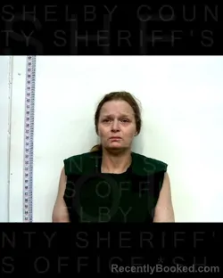 Mugshot of SHELLY D JOHNSON booked in Shelby County, Texas on April 22, 2026