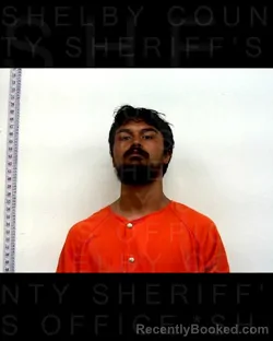 Mugshot of SKYLAR EVANS booked in Shelby County, Texas on April 25, 2026