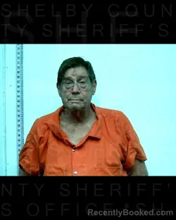 Mugshot of JAMES CALVIN PERKINS booked in Shelby County, Texas on May 23, 2026
