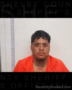 Mugshot of Edgar Hernandez-Martinez booked in Shelby County, Texas on August 1, 2026