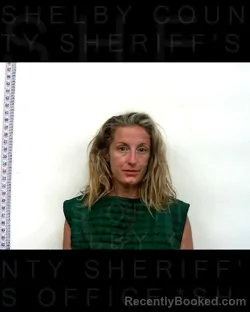 Mugshot of April Stephens booked in Shelby County, Texas on September 30, 2026
