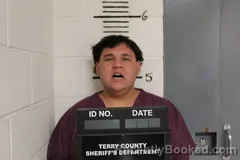 Mugshot of Dangelo Sepeda booked in Terry County, Texas on August 27, 2026