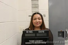 Mugshot of Dalilah Estrada booked in Terry County, Texas on September 6, 2026